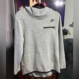 Nike Heather Gray Pullover with Zip Pocket